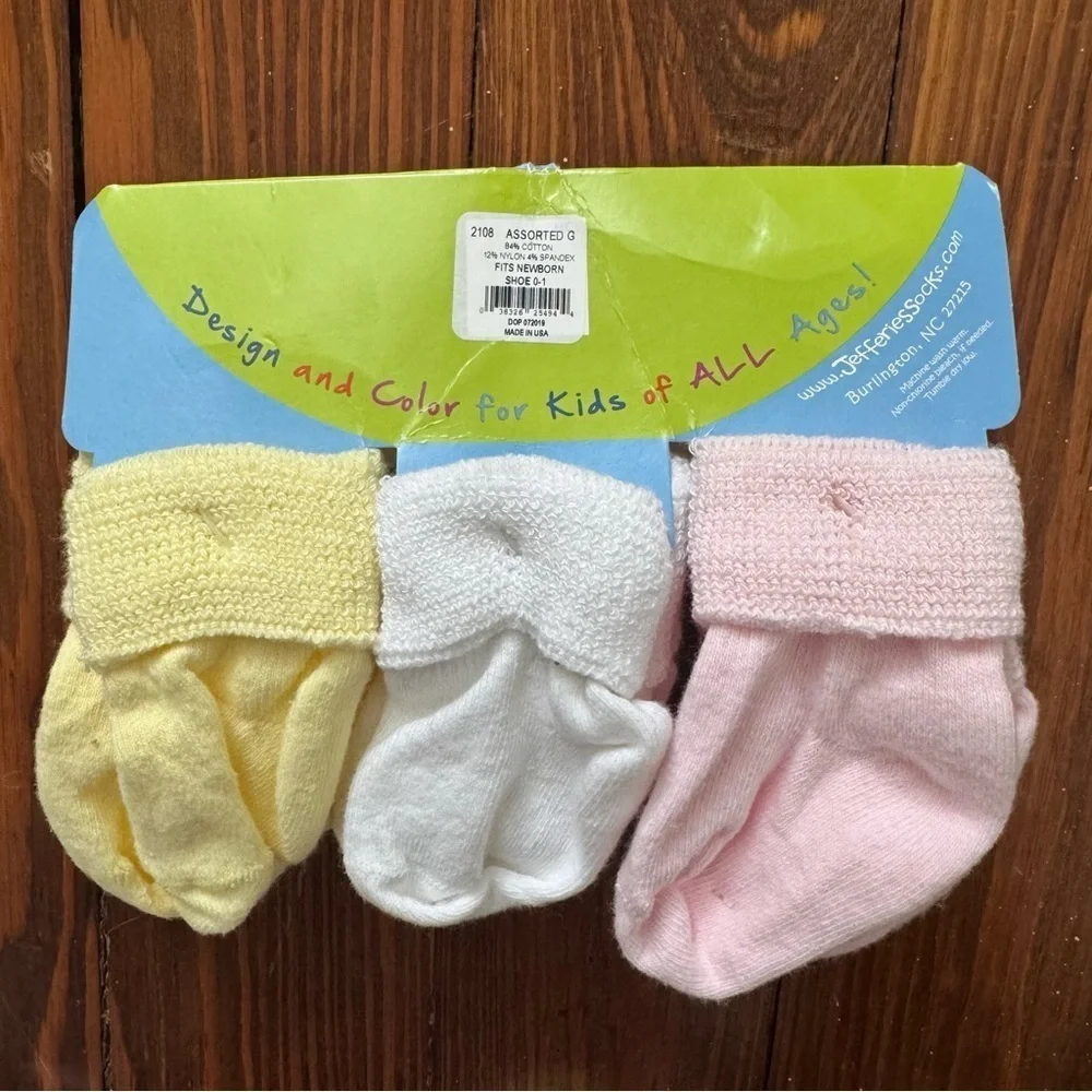 Jefferies Socks Classic Baby Bootie Turn Cuff Socks 6 Pair Pack